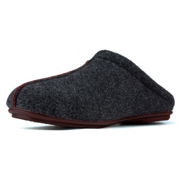 ZAPATILLAS DE CASA VULLADI COMODO GRIS_BURDEOS