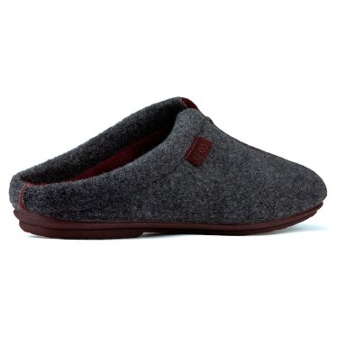 ZAPATILLAS DE CASA VULLADI COMODO GRIS_BURDEOS