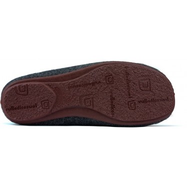 ZAPATILLAS DE CASA VULLADI COMODO GRIS_BURDEOS