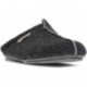 ZAPATILLAS DE CASA VULLADI COMODO NEGRO_CENIZA