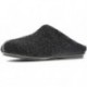 ZAPATILLAS DE CASA VULLADI COMODO NEGRO_CENIZA