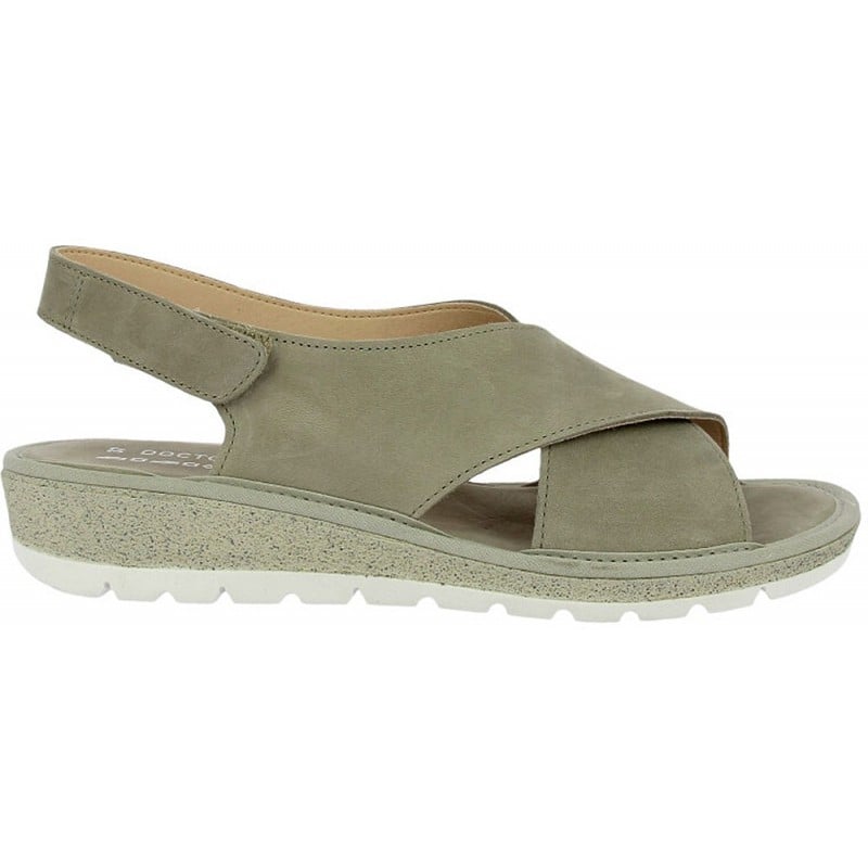 Sandalias para mujer Doctor Cutillas 35410 Tiras cruzadas TAUPE