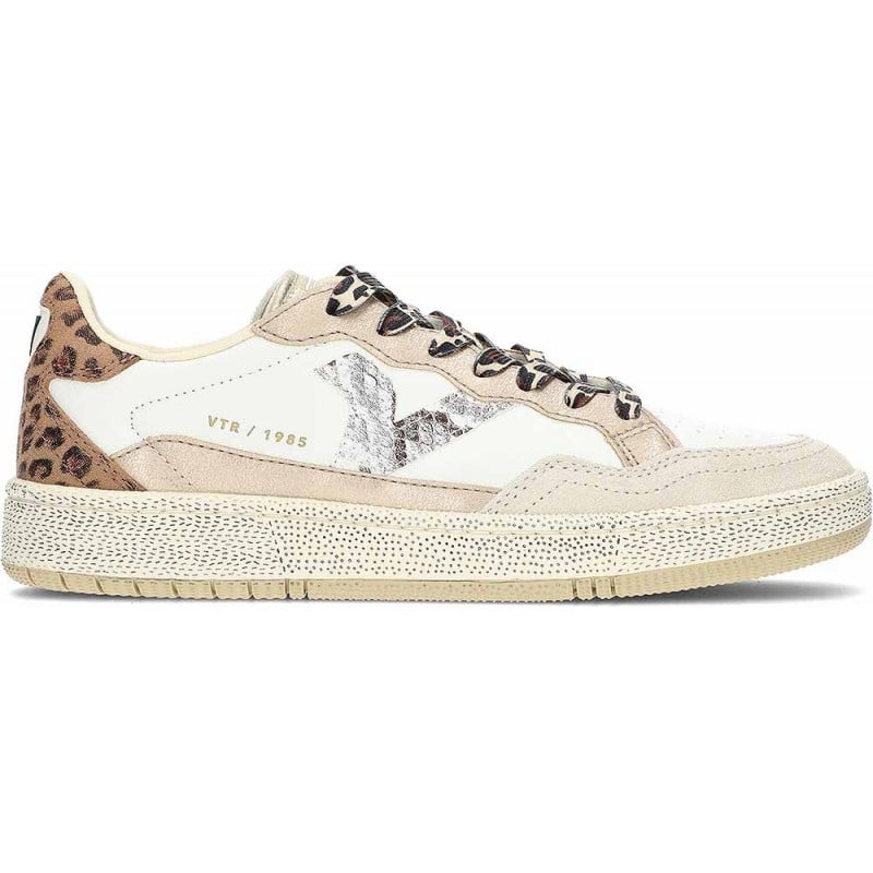 Zapatillas de piel VICTORIA Smash Animal Mix 8806109 BEIGE