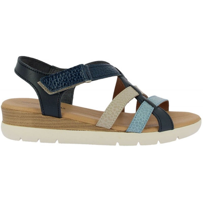Sandalias de mujer Doctor Cutillas 37853 Autoadherente MARINO
