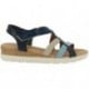 Sandalias de mujer Doctor Cutillas 37853 Autoadherente MARINO