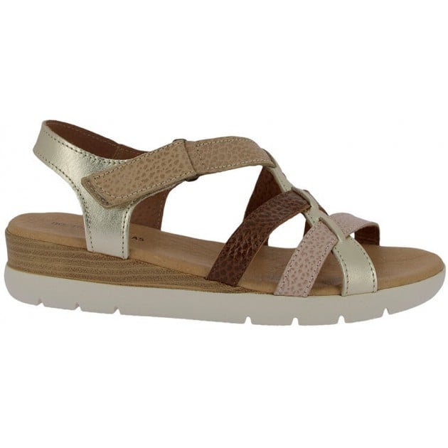 Sandalias de mujer Doctor Cutillas 37853 Autoadherente PLATINO Sandalias de mujer Doctor Cutillas 37853 Autoadherente PLATINO