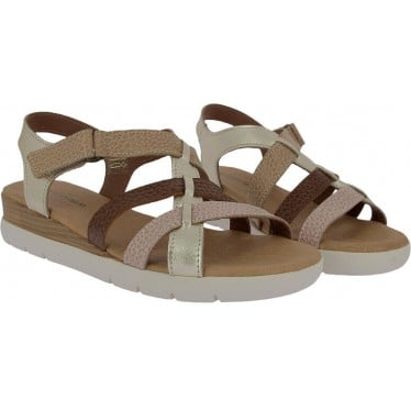 Sandalias de mujer Doctor Cutillas 37853 Autoadherente PLATINO
