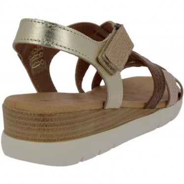 Sandalias de mujer Doctor Cutillas 37853 Autoadherente PLATINO