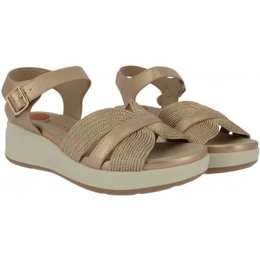 Sandalias de mujer Doctor Cutillas 31617 Tiras BRONCE