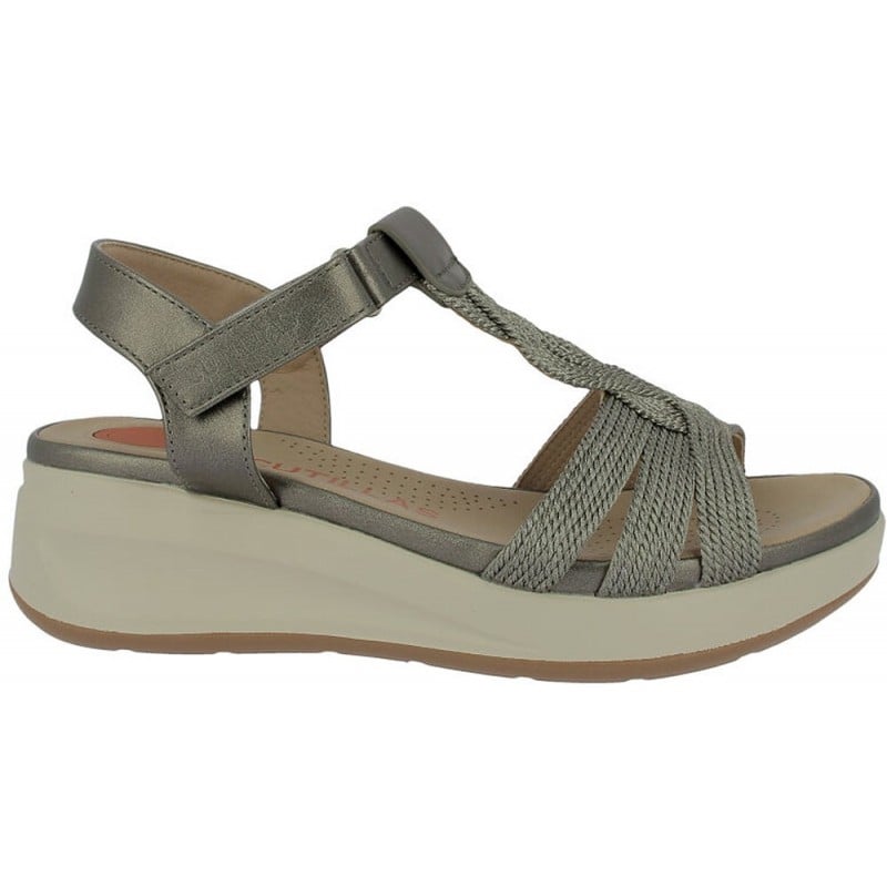 Sandalias de mujer Doctor Cutillas 31616 Trenzado ACERO
