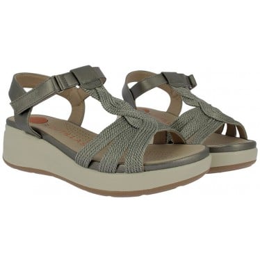 Sandalias de mujer Doctor Cutillas 31616 Trenzado ACERO