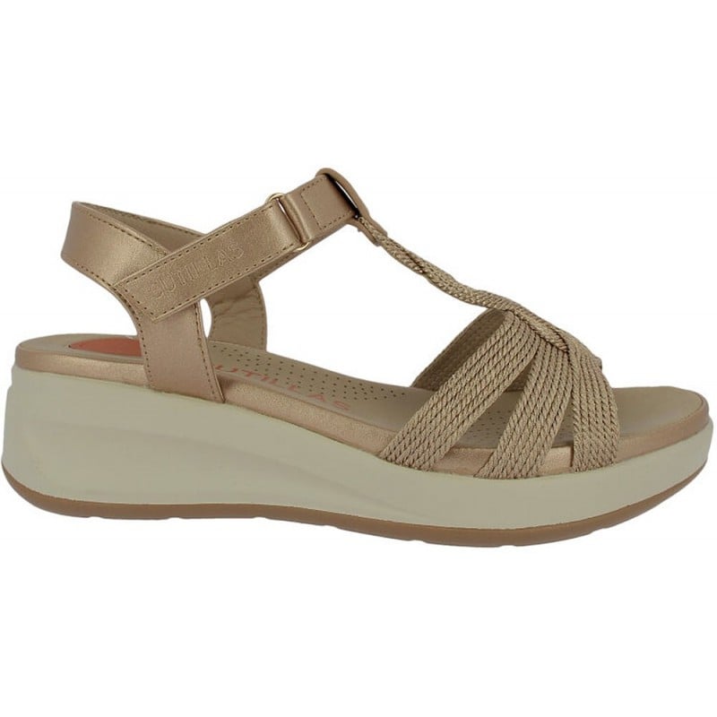 Sandalias de mujer Doctor Cutillas 31616 Trenzado BRONCE