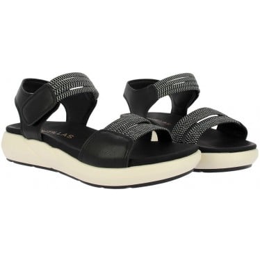 Sandalias de mujer Doctor Cutillas 31408 Elásticos NEGRO