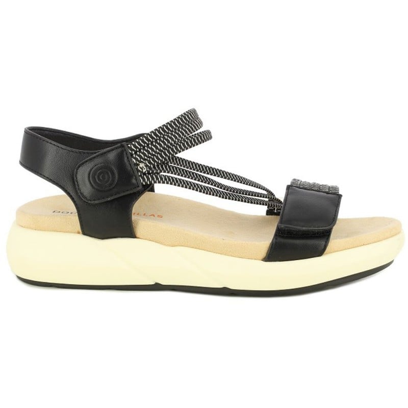Sandalias Doctor Cutillas 31404 Autoadherente NEGRO