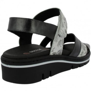 Sandalias de mujer Doctor Cutillas 36149 Autoadherente NEGRO