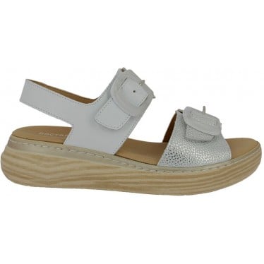 Sandalias de mujer Doctor Cutillas 46019 Autoadherentes BLANCO