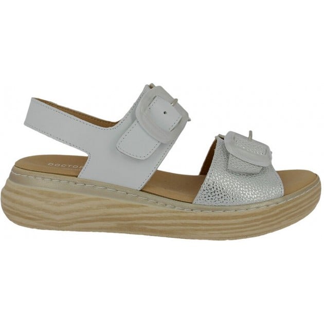 Sandalias de mujer Doctor Cutillas 46019 Autoadherentes BLANCO Sandalias de mujer Doctor Cutillas 46019 Autoadherentes BLANCO