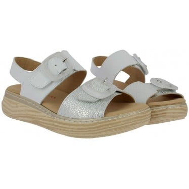 Sandalias de mujer Doctor Cutillas 46019 Autoadherentes BLANCO