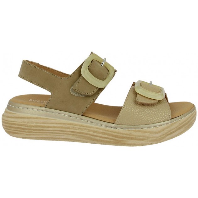 Sandalias de mujer Doctor Cutillas 46019 Autoadherentes TAUPE Sandalias de mujer Doctor Cutillas 46019 Autoadherentes TAUPE