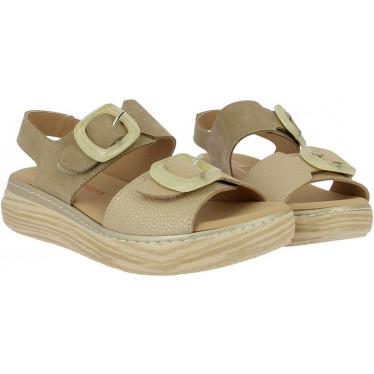 Sandalias de mujer Doctor Cutillas 46019 Autoadherentes TAUPE
