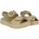 Sandalias de mujer Doctor Cutillas 46019 Autoadherentes TAUPE
