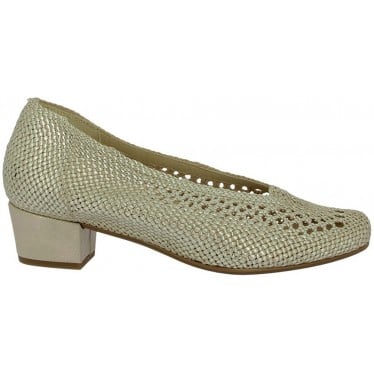 Zapatos de salon Doctor Cutillas 81254 Trenzado PLATINO