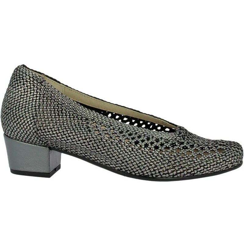Zapatos de salon Doctor Cutillas 81254 Trenzado ACERO
