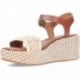 Sandalias con cuña FITFLOP Plattforms Woven Wedge JG1 TAN_IVORY