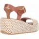 Sandalias con cuña FITFLOP Plattforms Woven Wedge JG1 TAN_IVORY