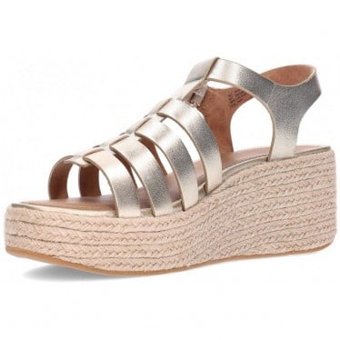 Sandalias para mujer FITFLOP Platfforms Espadrille JF5 PLATINO