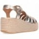 Sandalias para mujer FITFLOP Platfforms Espadrille JF5 PLATINO