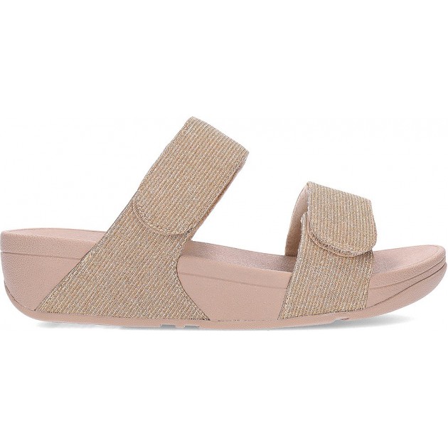 Sandalias FitFlop FZ9 Lulu Adjustable Shimmerlux Slides LATTE_BEIGE Sandalias FitFlop FZ9 Lulu Adjustable Shimmerlux Slides LATTE_BEIGE