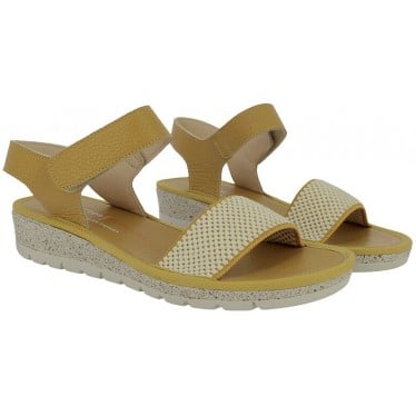 Sandalias para mujer Doctor Cutillas 35329 Autoadherente MOSTAZA