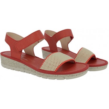 Sandalias para mujer Doctor Cutillas 35329 Autoadherente CARMIN