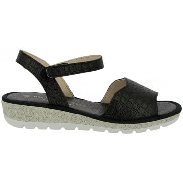 Sandalia de mujer Doctor Cutillas 35325 Autoadherente NEGRO