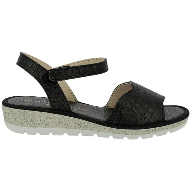 Sandalia de mujer Doctor Cutillas 35325 Autoadherente NEGRO Sandalia de mujer Doctor Cutillas 35325 Autoadherente NEGRO