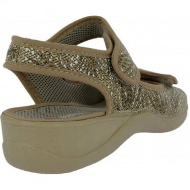 Sandalias de mujer Doctor Cutillas 21757 Autoadherente BEIG