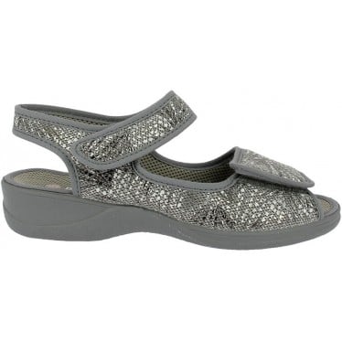 Sandalias de mujer Doctor Cutillas 21757 Autoadherente ANTRACITA