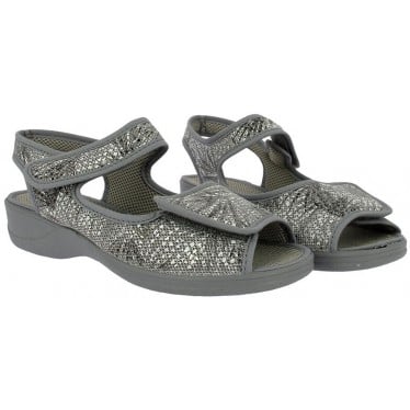 Sandalias de mujer Doctor Cutillas 21757 Autoadherente ANTRACITA