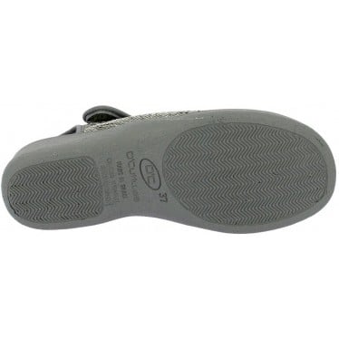 Sandalias de mujer Doctor Cutillas 21757 Autoadherente ANTRACITA