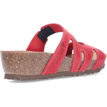 INTERBIOS W SANDALIA COMODA MUJER ROJO