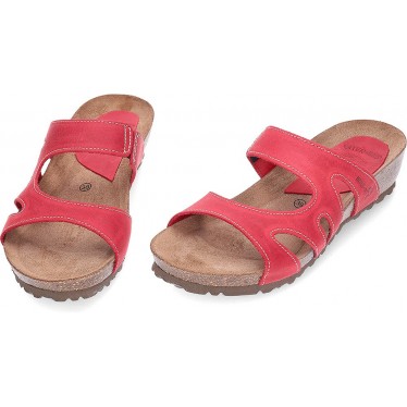 INTERBIOS W SANDALIA COMODA MUJER ROJO