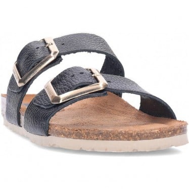 Sandalias de piel INTERBIOS 7232 NEGRO