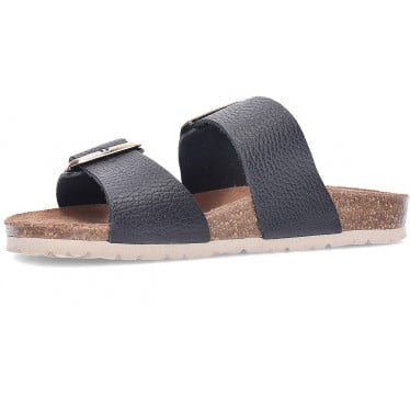 Sandalias de piel INTERBIOS 7232 NEGRO