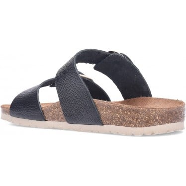 Sandalias de piel INTERBIOS 7232 NEGRO