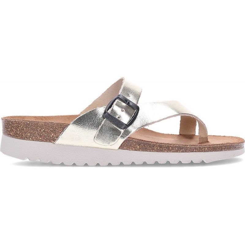 Sandalias de mujer INTERBIOS 7119-MG PLATINO