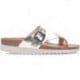 Sandalias de mujer INTERBIOS 7119-MG PLATINO