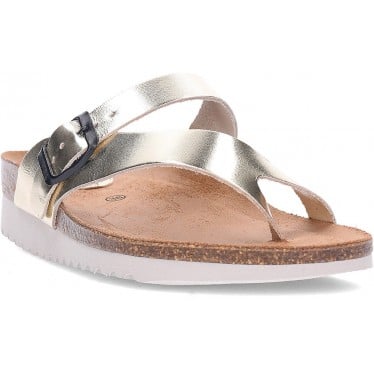 Sandalias de mujer INTERBIOS 7119-MG PLATINO