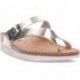 Sandalias de mujer INTERBIOS 7119-MG PLATINO