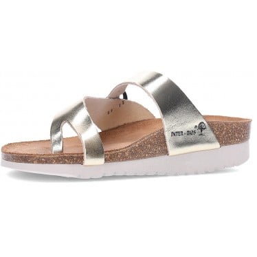 Sandalias de mujer INTERBIOS 7119-MG PLATINO